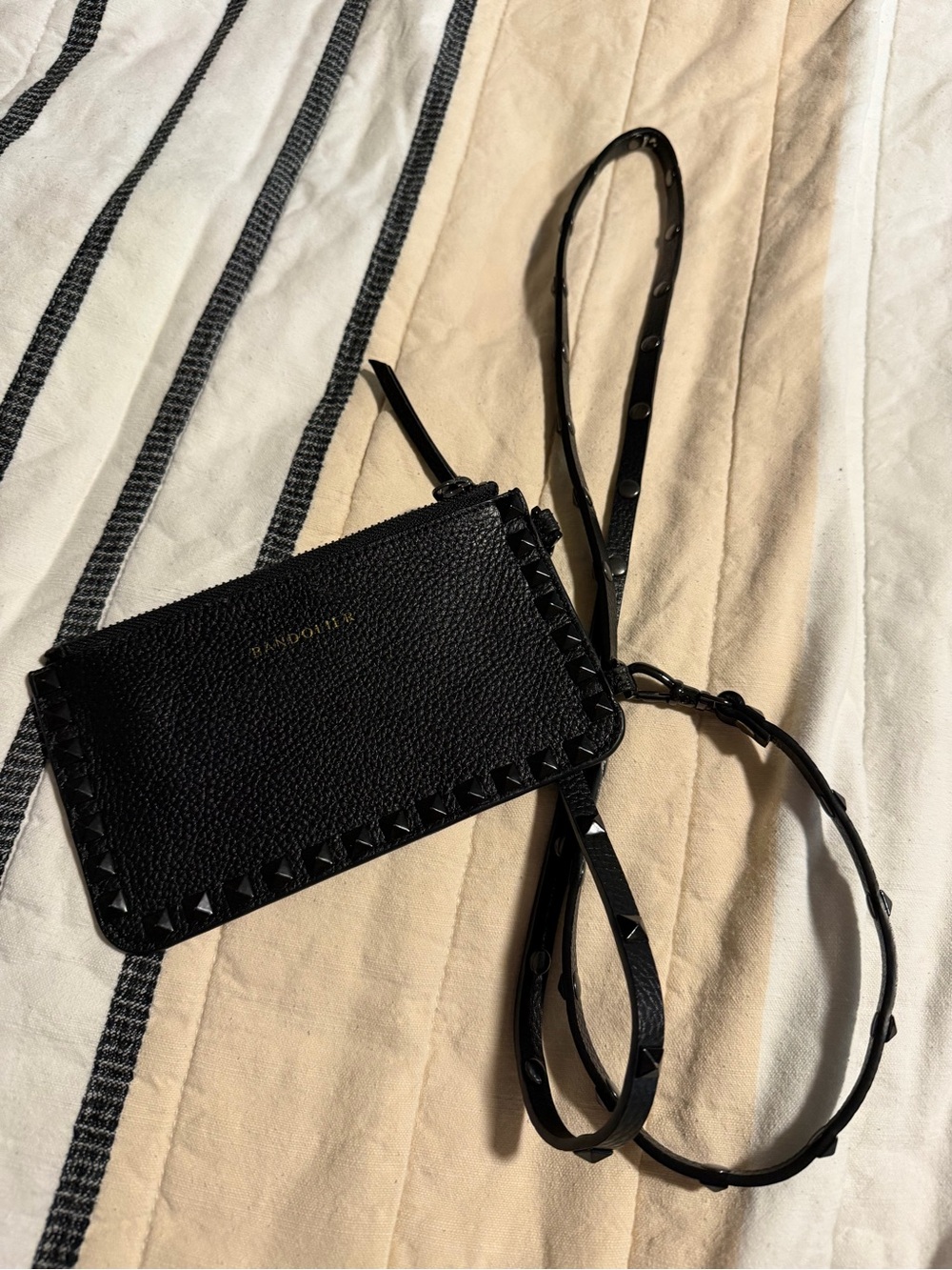 Bandolier Leather Crossbody Wallet